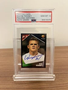 Wayne Rooney Signed England Rookie Sticker Panini 2004 PSA 10 - Picture 1 of 1