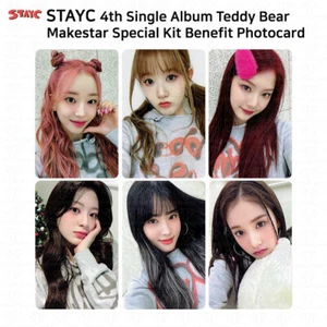 StayC 4. Einzelalbum Teddybär Makestar Spezialkit Benefit Fotokarte KPOP - Bild 1 von 13