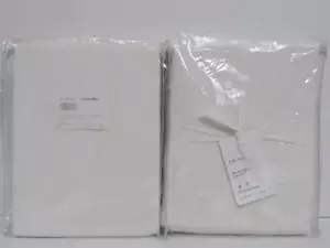 Cortinas Pottery Broadway Broadway 2 juegos de 2, 50" x 108" 4 paneles marfil nuevas con etiquetas... - Imagen 1 de 5