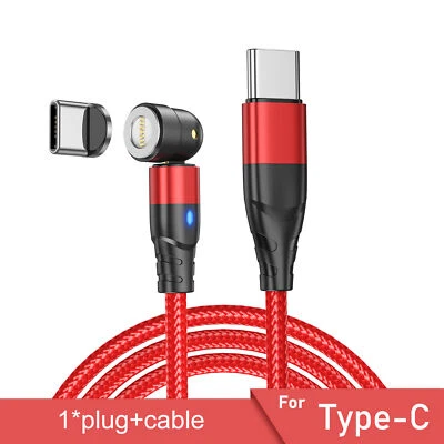 Magnetic PD 60W Type C to Type C Micro USB 3A Fast Charging Cable Data Sync Cord - Image 1 of 4