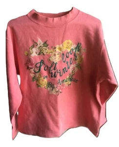 Girls By American Sweatshirt Crew Neck Cotton Jumper Vintage 90s - Picture 1 of 3