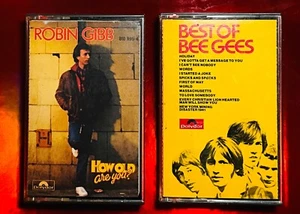 BEST OF BEE GEES + ROBIN GIBB ● Raro LOTTO 2 MC ● HOW OLD ARE YOU World ITALY - Picture 1 of 5