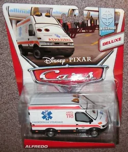 DISNEY PIXAR CARS ALFREDO AMBULANCE #8/9 DELUXE ALLINOL BLOWOUT NIP Mattel BDW73 - Picture 1 of 2