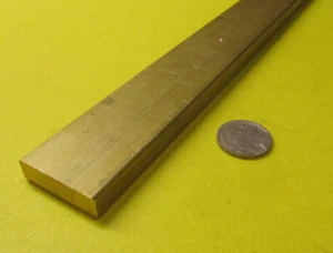 360 Brass Flat Bar 3/8" Thick x 1 1/4" Wide x 72.0" Length - Picture 1 of 11