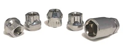 Juego de cerraduras de rueda de tuerca de extremo abierto 14x1,5 Chrysler 300 300C Ford Mustang GT Dodge Foto 1 de 2