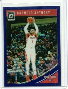 CARMELO ANTHONY Rockets 2018-2019 Donruss OPTIC PURPLE HOLO PRIZM #127 - Picture 1 of 2