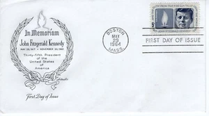 US #1246 May 29 1964 John Kennedy FDC Boston Massachusetts ArtMaster ST3369 - Picture 1 of 3