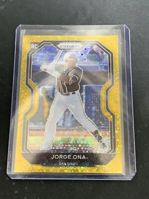 Jorge Ona Panini Prizm 2021 Disco Gold 9/10 - Image 1 of 2