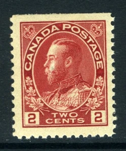 CANADA Scott 106as - NH - 2¢ Carmine King George V Admiral BP Single (.033) - Picture 1 of 2