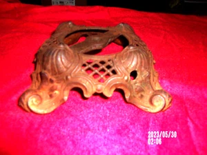 Vintage  Deco Lamp  Base  Round  Footed cast iron   7 "     #45 - Picture 1 of 4