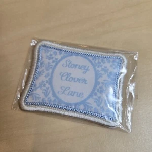 NEW Stoney Clover Lane Pillow High Tea Collection patch baby blue Victorian - Picture 1 of 2