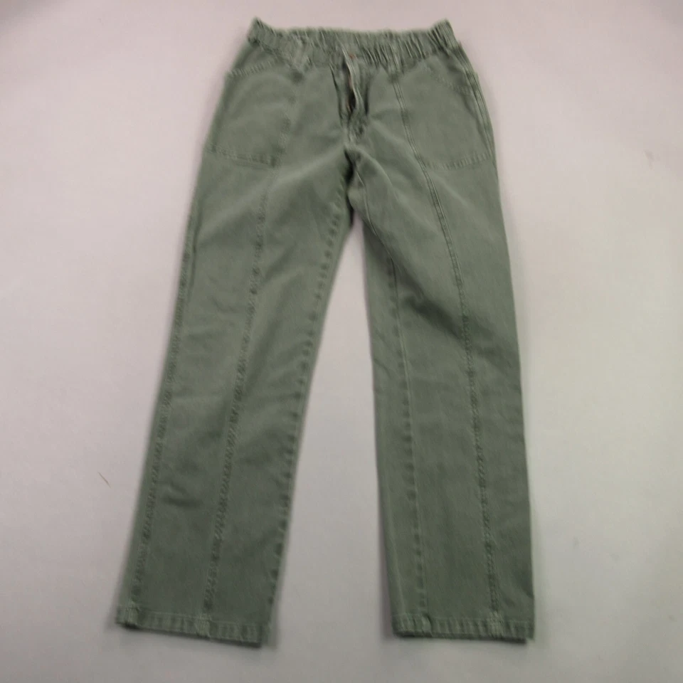 Free People Jeans Womens Medium Pockets Green Elastic Waist - Image 1 of 4