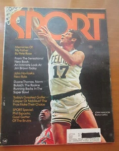 1971 SPORT MAGAZINE JOHN HAVLICEK BOSTON CELTICS APRIL 1971 - Picture 1 of 24