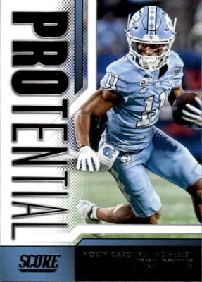 2023 Score Josh Downs #11 Protential North Carolina Tar Heels 6D - Image 1 of 2