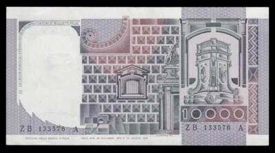 p-002597 Italy 10.000 Lire 1978 AU/UNC - Image 1 of 2