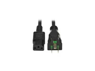 Tripp Lite Safe-IT Antibacterial Hospital-Grade Power Cord Medical, 5-15P to C13 - Image 1 of 4