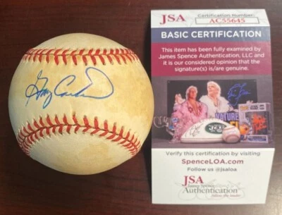 Gary Carter Single Signed ONL Ball Certificate of Authenticity by JSA CM 703 - Image 1 of 4