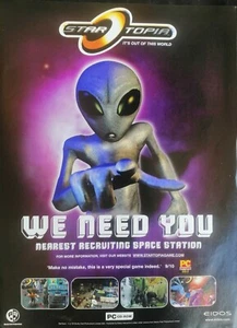 Startopia video game - Rare print ad from a 2001 magazine - Picture 1 of 1