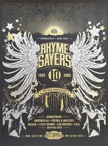 RHYMESAYERS 10th Anniversary Silkscreen Print by Burlesque 05 Poster Atmosphere - Picture 1 of 8