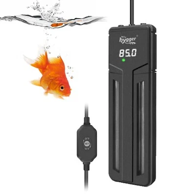 hygger 75W-800W Submersible Aquarium Fish Tank Heater Rod Heating Adjustable - Image 1 of 4