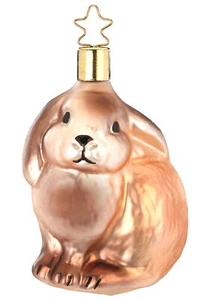 Inge-Glas Coniglio Mr Orecchie Lunghe 10190S023 Ornamento Tedesco in Vetro con Confezione Regalo - Foto 1 di 2