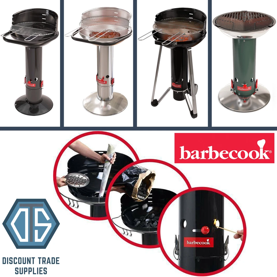 Barbecook Loewy, Adam & Largo Barbecue Charcoal Grill Quick Start Easy Clean BBQ - Image 1 of 1