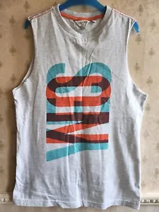 Lovely New Grey Outfit 3D Style 'Yes No' Vest Tank Top, size 13 years - Picture 1 of 4