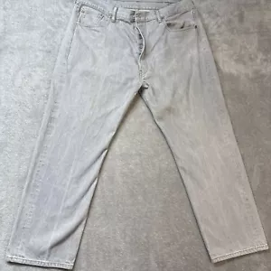 Levis 501xx Jeans Mens 40x30 Original Fit Gray Wash Button Fly Denim - Picture 1 of 11