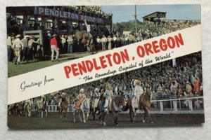 Greetings From Pendleton Oregon "The Roundup Capital Of The World" PC (L1) - Imagen 1 de 2