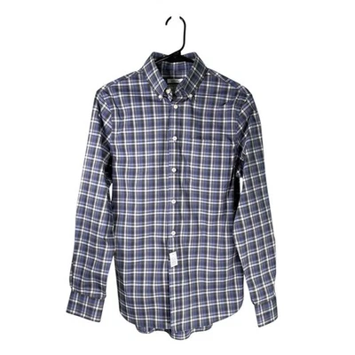 Jos. A. Bank Shirt Mens Small Blue Green Plaid Stretch Tailored Button Up NWT - Image 1 of 4