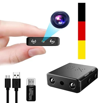 Mini IP Kamera 1080P HD 4K Camera Außen Überwachungskamera IR Cam Nachtsicht DE - Bild 1 von 4