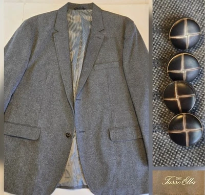 Tasso Elba Blazer Men 2XL XXL (50L) Sport Coat Cotton Blend Jacket - Image 1 of 4