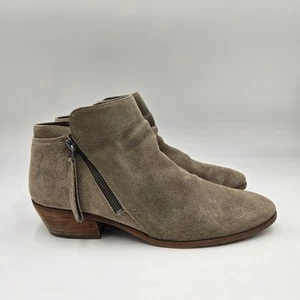 Sam Edelman Womens Packer Boot Olive Green Suede Leather 11 M Ankle Bootie Zip - Picture 1 of 8