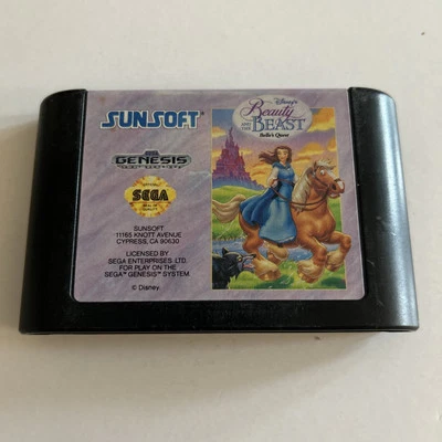 Disney's Beauty and the Beast: Belle's Quest (Sega Genesis, 1993) Tested- Cart - Image 1 of 4
