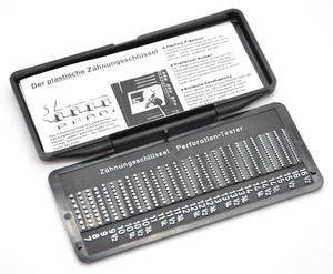 Zähnungsschlüssel Perforation-Tester Phila-Combi-Box Lindner - Picture 1 of 3