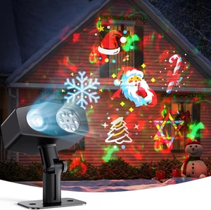 Proiettore Fiocco di Neve da Esterno, Proiettore Intelligente con Proiezione Ondulazione Acqua in Movimento - Foto 1 di 12