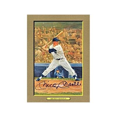 Mickey Mantle Yankees Autographed Signed 1987 Perez Steele Turkey Red Card (PSA) - Image 1 of 3