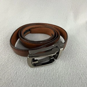 Vincent Cavallo Cintura Uomo Marrone Pelle Abito Cricchetto Classico Regolabile 28"-40" - Foto 1 di 10