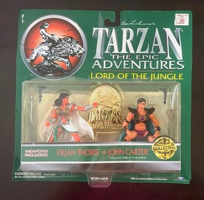 1995 Tarzan The Epic Adventures Lord of the Jungle Dejah vs John Carter NEW!! - Image 1 of 4