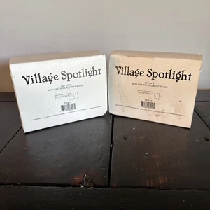 JUEGO DE 2 FOCOS DE PUEBLO DEPARTAMENTO 56 #52611 VINTAGE - Imagen 1 de 2