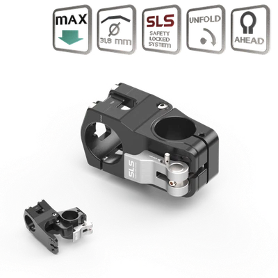 RocStem Bend MAX 31.8mm, Stem Ahead 28.6mm Swivel, Space Saving LWA - Image 1 of 4