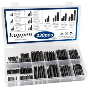 230pz SAE Set Assortimento Perni a Molla Scanalata Split Espansione Acciaio - Foto 1 di 5