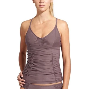 Nuevo con etiquetas Traje de baño Tankini Athleta ajustado Top en moteado topo 38B/C - Imagen 1 de 14