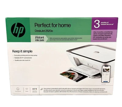 HP Deskjet 2820e All-in-One |  3in1 Multifunktionsdrucker | Neu, OVP - Bild 1 von 2
