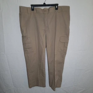 Dickies Flex 44x30 Tan Chino Pants Regular Straight Workwear Cotton Durable - Imagen 1 de 4