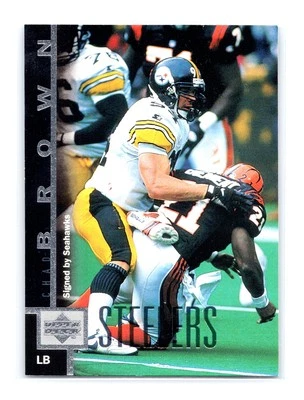 1997 Upper Deck Football #282 Chad Brown Seattle Seahawks - Image 1 of 2