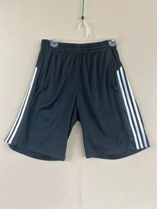 Pantalones Cortos Atléticos ADIDAS Climalite Negros Para Hombre Medianos con Bolsillos con Cremallera y 3 Rayas - Imagen 1 de 9