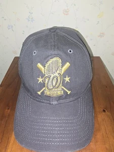 Gorra gorra de los Nacionales de Washington con tirantes 2019 Campeones de la Serie Mundial MLB NATS Dad - Imagen 1 de 7
