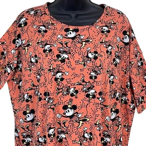 LuLaRoe Disney Neu mit Etikett Irma verspielte Minnie Mouse orange schwarz gelb SS Small - Bild 1 von 16