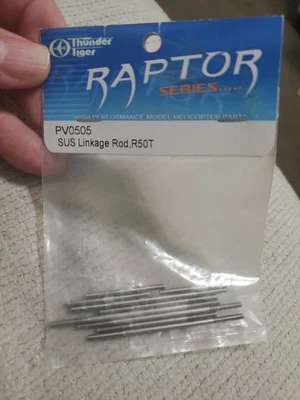 New THUNDER TIGER - Raptor Series - PV0505 SUS LINKAGE ROD R50T Helicopter Parts - Image 1 of 4